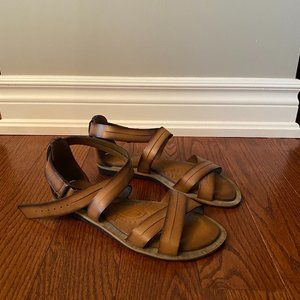 Clarks Brown Strap Sandals